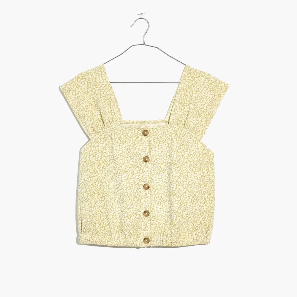 Madewell floral jacquard top